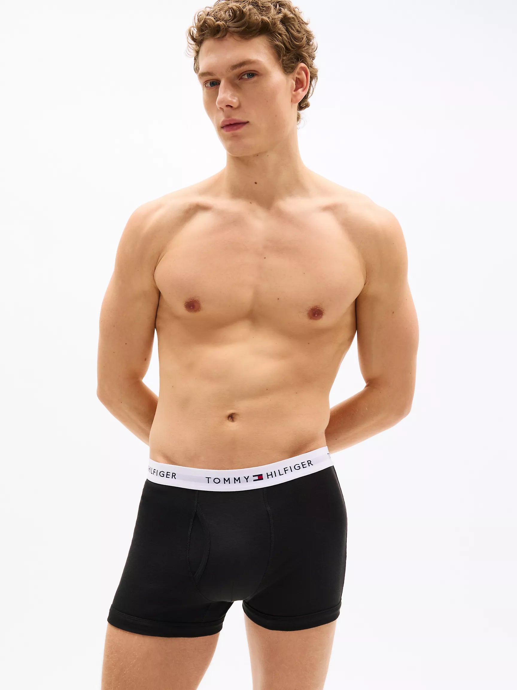 Tommy Hilfiger Cotton Classics Trunk 3-Pack | Black